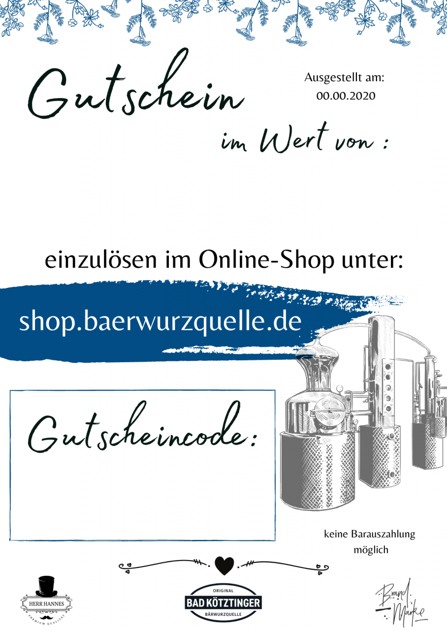 Wertgutschein Online-Shop 25,-€